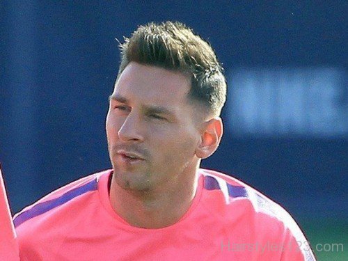 Spiky Hairstyle Of Lionel Messi