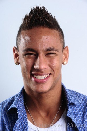 Stylish Spiky Hairstyle Of Neymar