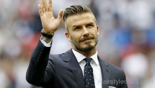 Attractive Undercut Hairstyle Of David Beckham