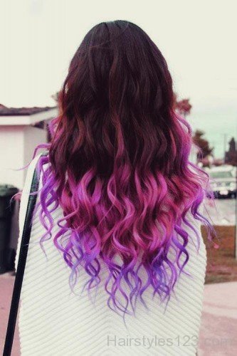 Back View Of Ombre Hair