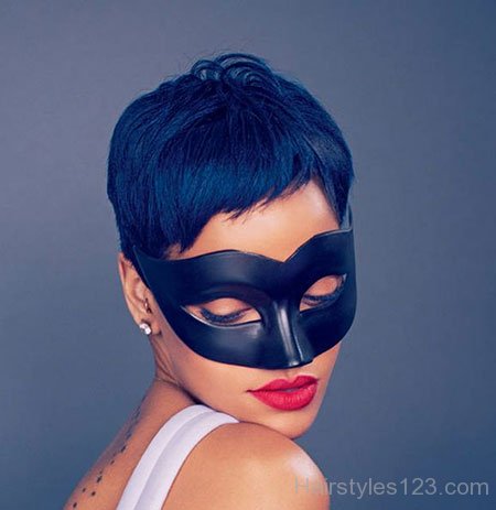 Black Pixie Cut