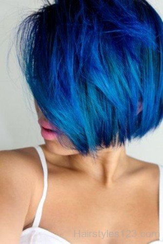 Blue Bob Hairstyle