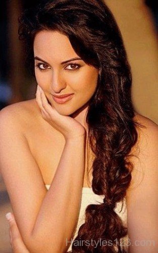 Braided Hairstyle Of Sonakshi Sinha