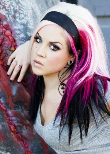 Emo Colored Hairstyle
