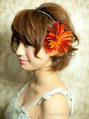 Flowers For Short Hairstyle