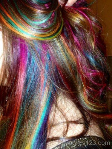 Hairstyle With Color Highlights