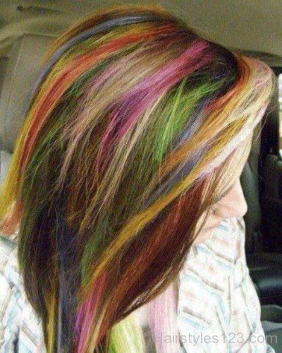 Highlights Colored Hair
