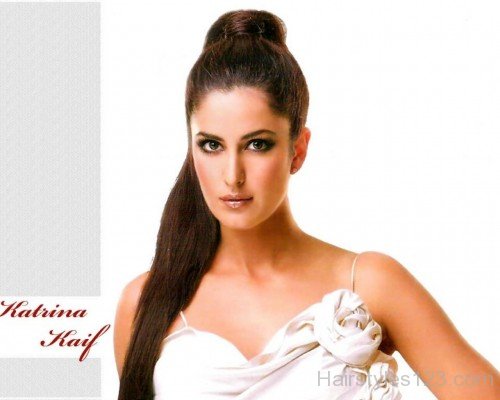 Katrina Kaif High Ponytail