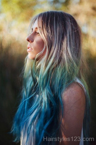 Long Ombre Haircut