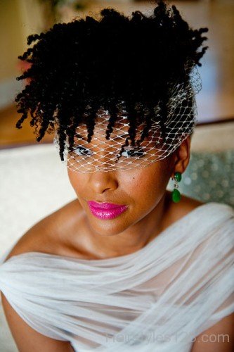 Natural Black Wedding Hairstyle