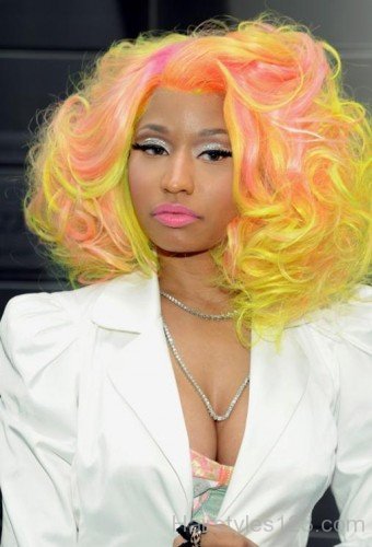 Nicki Minaj Fluffy Hairstyle