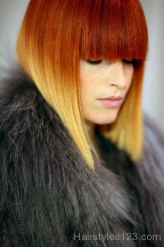 Ombre Bangs Hairstyle