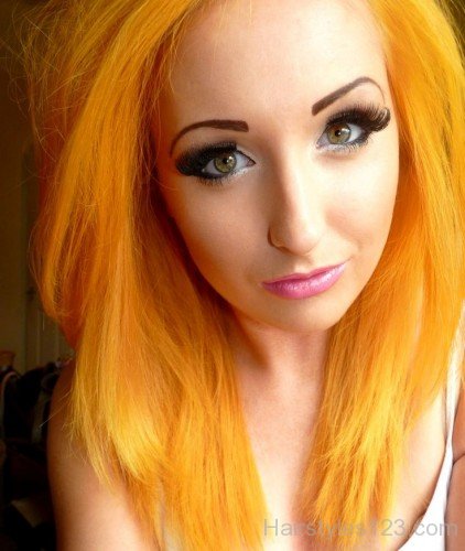 Orange Emo Hairstyle