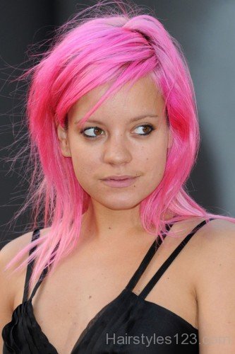 Pink Spiky Haircut