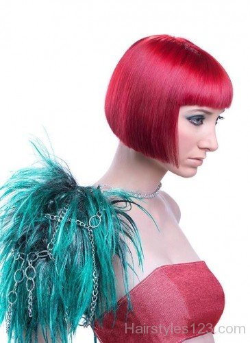Red Bob Hairstyle