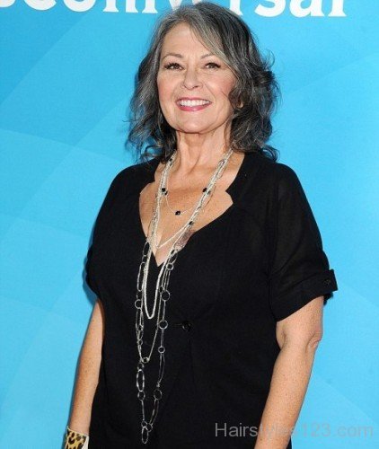 Roseanne Barr Medium Wavy Hairstyle