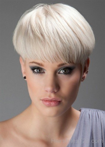 Short Hairstyle With Bangs