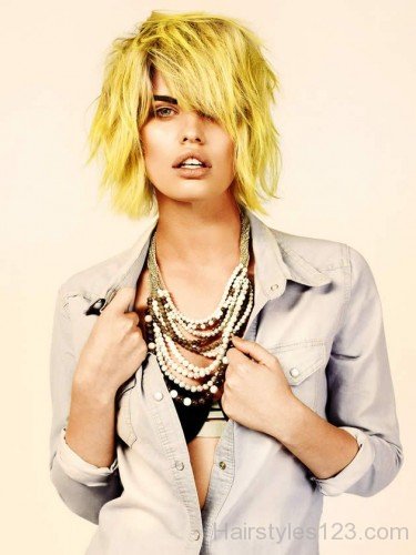 Short Yellow hair