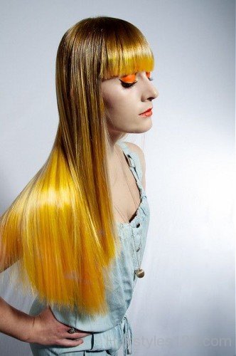 Straight Ombre Hairstyle