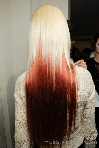 Straight Ombre Hairstyle