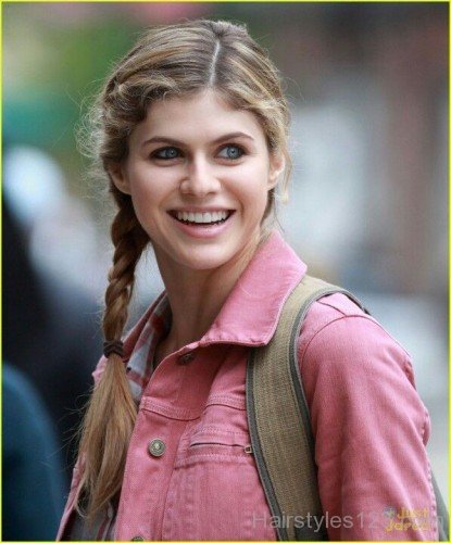 Alexandra Daddario Braid Hairstyle