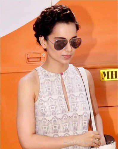 Kangana Ranaut Braided Updo