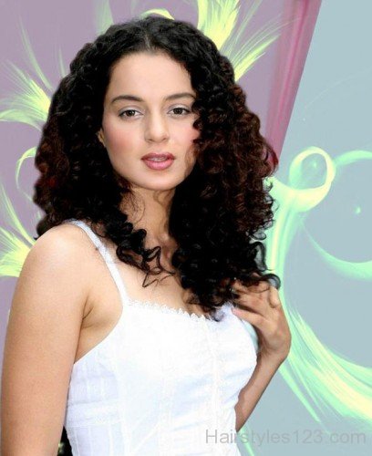 Kangana Ranaut  Curly Hairstyle