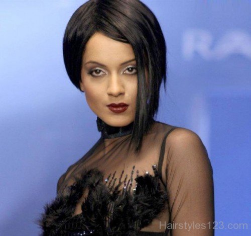 Kangana Ranaut Stacked Bob Hairstyle