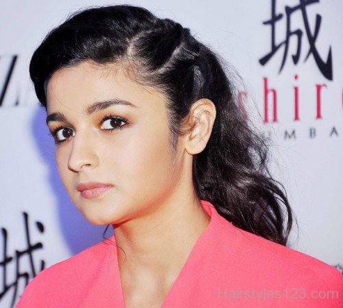 Alia Bhatt Long Ponytail Hairstyle