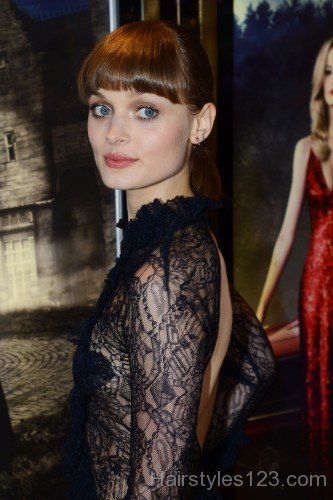 Bella Heathcote Bangs With Ponytail