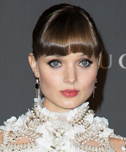 Bella Heathcote Bun With Bangs