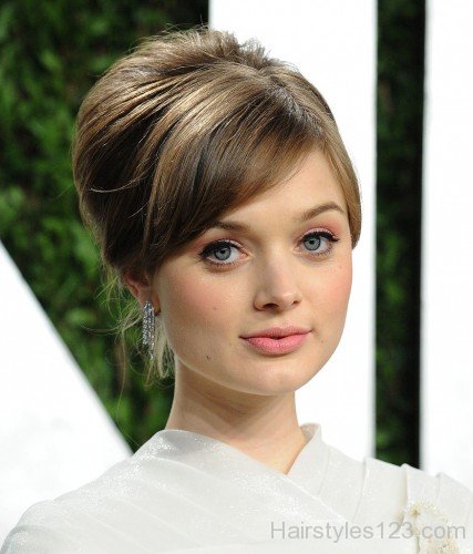 Bella Heathcote With Beehive Hairstyle