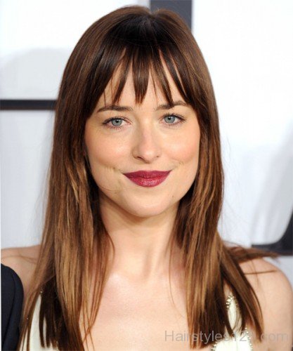 Dakota Johnson Straight Hair