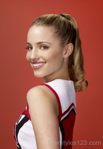 Dianna Agron High Ponytail