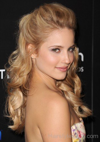 Dianna Agron Long Curls