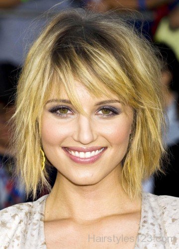 Dianna Agron Stacked Hair