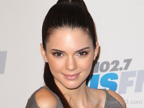 High Ponytail Of Kendall Jenner