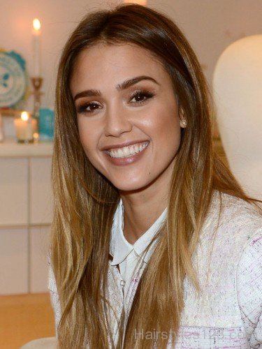 Jessica Alba Color Hairstyle