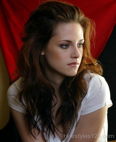 Kristen Stewart Long Wavy Hair