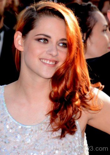 Kristen Stewart Red Medium Hair