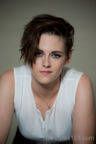 Kristen Stewart Side Short Hairstyle