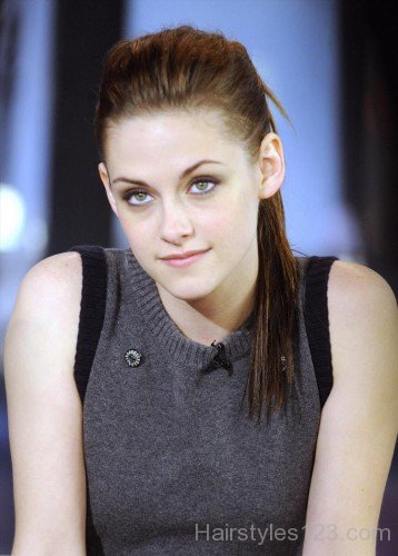 Kristen Stewart Straight Ponytail