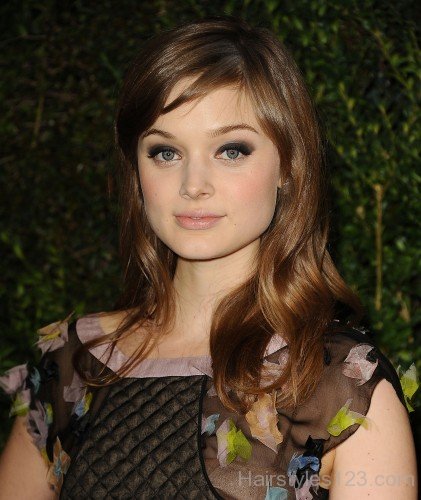 Medium Hairstyle Of Bella Heathcote