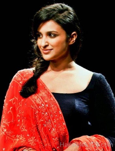 Parineeti Chopra Braided Hairstyle