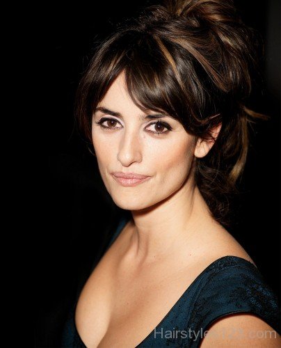 Penélope Cruz Prom Updo Hairstyle