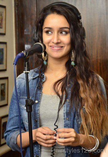 Shraddha Kapoor Long Ombre Hairstyle