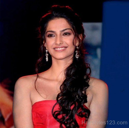 Sonam Kapoor Curly Hairstyle