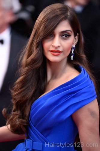 Sonam Kapoor Long Wavy Cut