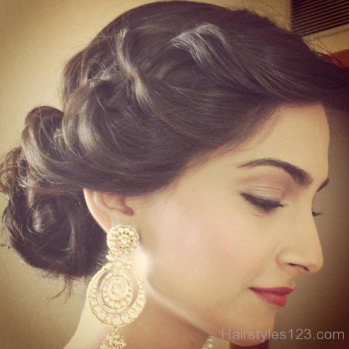 Sonam Kapoor Prom Updo Hairstyle