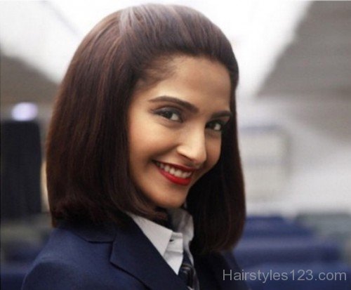 Sonam Kapoor Straight Bob Hairstyle